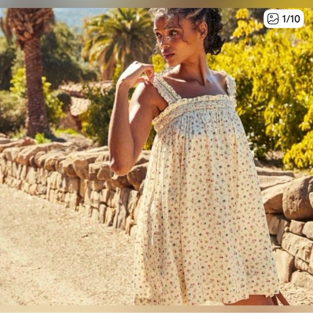 Doen Edrea Dress - Cottage Breeze Floral | EUC | Size M Silk